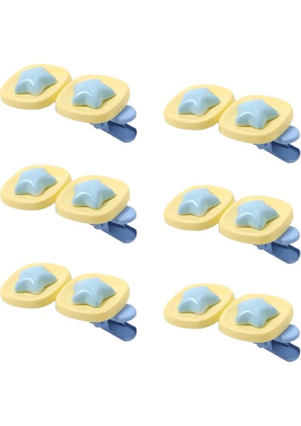 2pcs Pembe Yıldız Pentagram Saç Klip Jöle Kristal Tatlı Saçkop Duckbill Klipi Kenar Taşıma Estetik Y2K Harajuku Saç Aksesuarları Renk: Sarı (Yurt Dışından)