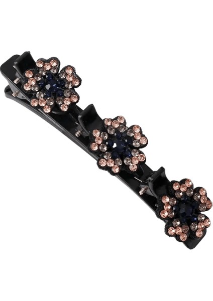 Moda Kristal Çiçekler Kadınlar Için Saç Klipleri Kızlar Rhinestones Örgü Saçkoplar Patlama Yan Klips Koreli Saç Aksesuarları: A-03 (Yurt Dışından)