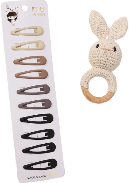 10PCS/LOT Güzel Şekil Bb Saç Klipleri Y2K Metal Saç Tokaları Seti Kızlar Çocuk Saç Çizimleri Kahve Sütü Rengi Ettes Aksesuarları Renk: 3741-1 (Yurt Dışından)