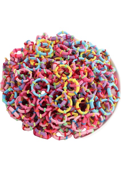 50/100PCS/LOT Çocuk Saç Bantları Aksesuarlar Kız Şeker Renkli Saç Bağları Renkli Basit Lastik Bant At Kuyruğu Elastik Scrunchiescolor: 1/beden: 50PCS (Yurt Dışından)