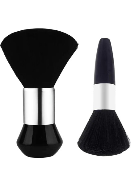 Yüksek Kaliteli Siyah Kuaför Silme Boyun Saç Temizleme Sütbaz Saç Kesme Fırçası Berber Saç Kesim Fırçası Aksesuarlar: Gümüş B (Yurt Dışından)