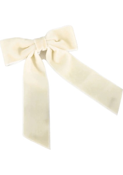 Bow Velvet Ettes Kadın Mizaç At Kuyruğu Saçkopu Saç Klipli Kızlar Siyah Kırmızı Şerit Saç Klip Moda Saç Aksesuarları Renk: 0465C (Yurt Dışından)