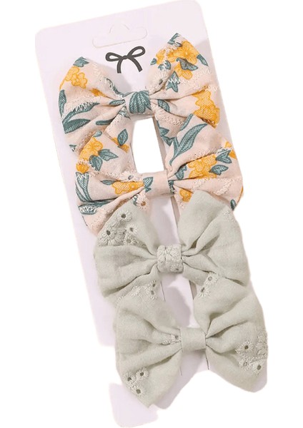 4pcs/set Tatlı Saç Yayları Saç Klipsleri Çocuklar Güzel Bowknot Saç Pimleri Kızlar Için Saç Aksesuarları Baskı Içi Boş Saç Çeşidi Hediyesi: 3746-14 (Yurt Dışından)