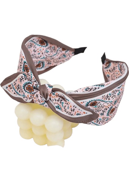 Proly Yeni Moda Kadın Kafa Bandı Geniş Yan Çiçek Saç Bandı Büyük Bowknot Şapkası Kızlar Taze Türban Yetişkin Saç Aksesuarları Renk: 8 (Yurt Dışından)