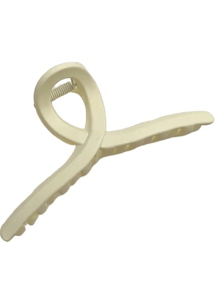 13CM Plastik Şeffaf Büyük Boy Saç Pençesi Moda Kadın Bayanlar Giyim Aksesuarları Başlık At Kuyruğu Saç Tokaları Saç Klipsleri Renk: 11CM Cx Mat Beyaz (Yurt Dışından)