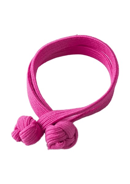 Düğümlü Saç Ipi Elastik Saç Bantları Bağlar Scrunchie Saç Bantları Çift Düğüm Kadınlar Yay At Kuyruğu Tutucu Saç Aksesuarları Başlık Renk: Gül Kırmızı (Yurt Dışından)