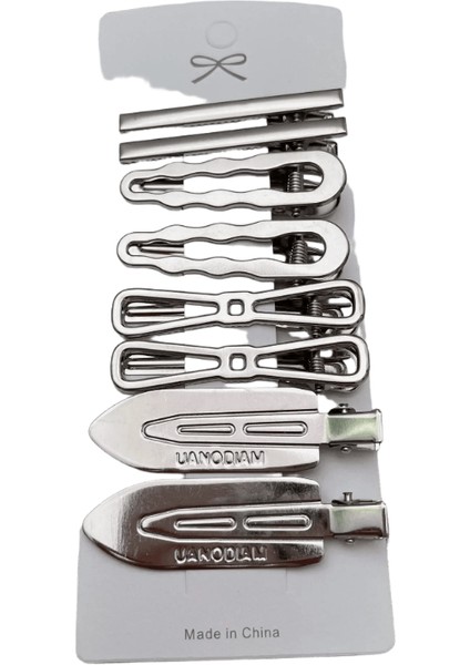 Şerit Metal Saç Klipleri Kadınlar Kızlar Y2K Ördek Farı Saç Tokası Kişilik Patlama Yan Tavan Ettes Saç Klipi Stil Aksesuarları Renk: C (Yurt Dışından)