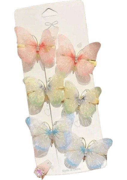 2/6pcs Renkli Saç Tokaları Kız Saç Klipsleri Ettes Kadın Tatlı Saç Süslemesi Gökkuşağı Şapkası Moda Saç Aksesuarları Renk: 8 (Yurt Dışından)