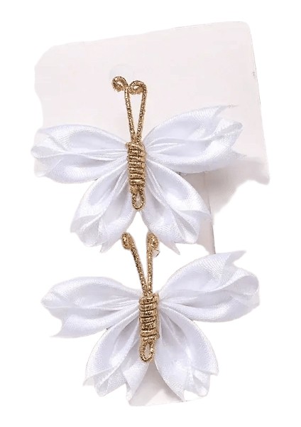 2pcs/set Saç Klipsi Gradyanı Akın Altın Renk ile Saç Tokası Sevimli Gazlı Bez Tavırları Kızlar Çocuk Saç Aksesuarları Hediye Color: 3558-5 (Yurt Dışından)