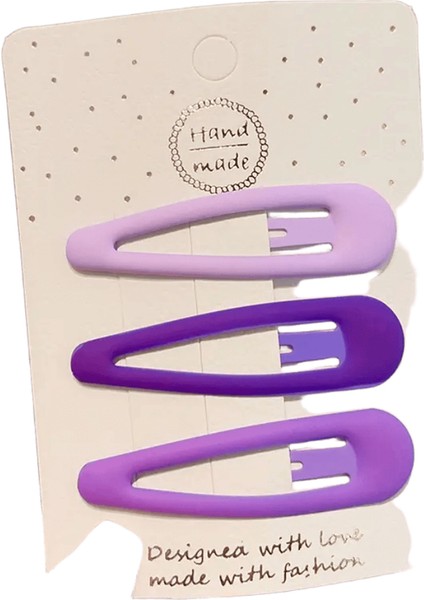 2023 Yeni 3 Pc/set Çocuklar Sevimli Mor Pembe Geometrik Yıldızlar Kalp Saç Klipler Bebek Kız Tatlı Saçkoplar Çocuk Saç Accessoriescolor: Mor-3pcs (Yurt Dışından)