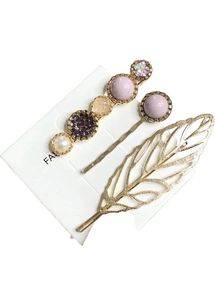 1set Akrilik Inci Saç Klipleri Kadınlar Için Kore Geometrik Fishstar Saç Ettes Pin Kız Moda Saç Aksesuarları Saç Terlemeleri Renk: Set 11 (Yurt Dışından)