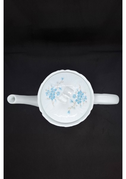 Jammet Seignolles Büyük Boy Porselen Demlik Antika Pot Zarif Mavi 1l modelleri