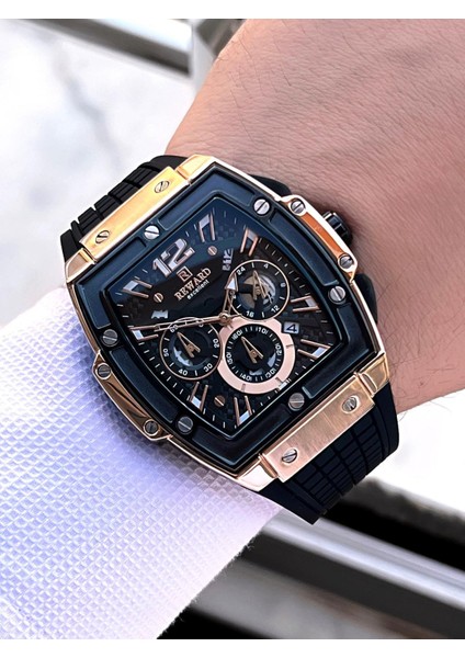 Silikon Kordon Kronometreli Özel Tasarım Kadran 2 Yıl Garantili 5 Atm Erkek Kol Saati Rwd.01 fiyatları