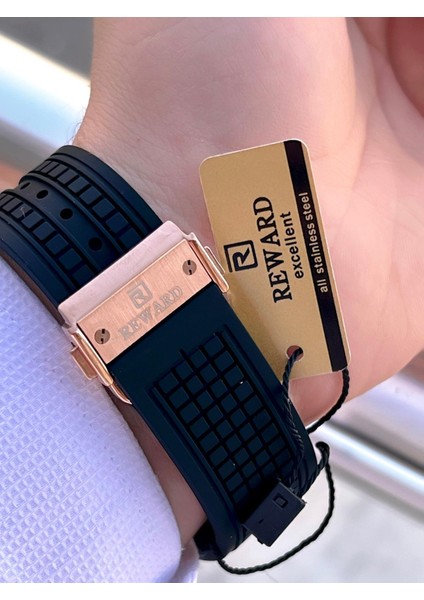 Silikon Kordon Kronometreli Özel Tasarım Kadran 2 Yıl Garantili 5 Atm Erkek Kol Saati Rwd.01 fırsatları