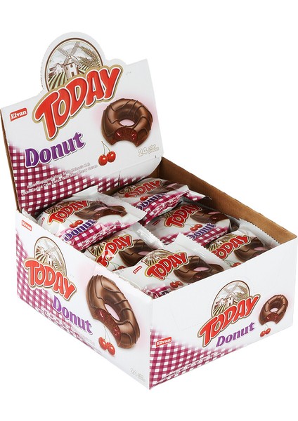Today Donut Kek Vişneli 35 gr 24 Adet (1 Kutu) modelleri