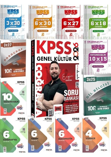 Yargı 2026 Kpss Genel Kültür Tamamı Çözümlü Coğrafya Soru Bankası (Engin Eraydın)+69 Deneme