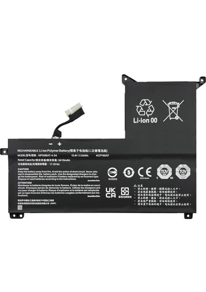 Clevo NP50BAT-4-54 Notebook Uyumlu Bataryası