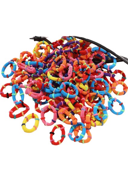 60PCS/LOT Renkli Elastik Saç Bandı Lastik Bantlar Çocuklar Için At Kuyruğu Desteği Heirties Headrope Çocuk Saç Aksesuarları Renk: 3857-12 (Yurt Dışından)