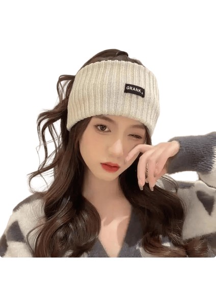 Kadınlar Kış Geniş Kafa Bandı Düz ​​renk Örme Sıcak Headwrap Kızlar Punk Elastik Kavuz Spor Saç Bantları Accessoriescolor: Siyah (Yurt Dışından)