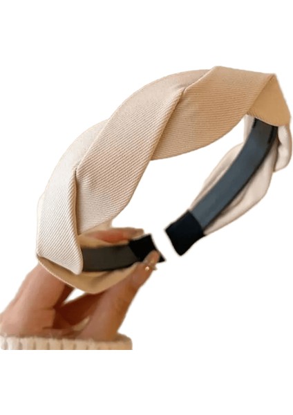 Moda Vintage Elastik Saç Band Kafes Baskı Sünger Kafa Bandı Kadın Kız Geniş Yan Saç Bandı Saç Çember Kadın Saç Aksesuarları Renk: 3 Bej (Yurt Dışından)