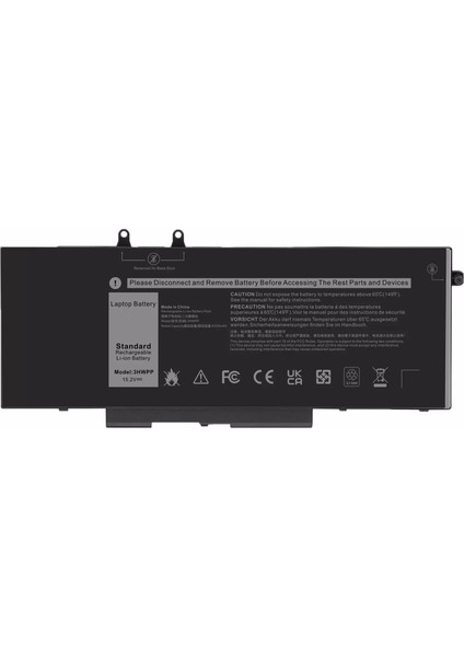 Dell 7VTMN, 07VTMN Uyumlu Batarya Pil - 4 Cell 15.2V