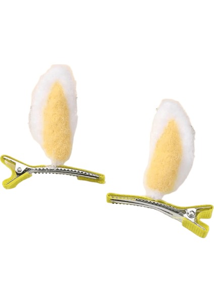 2pcs/set Yeni Sevimli Katı Tavşan Kulakları Kız Bebekleri Için Klipsler El Yapımı Kawaii Ettes Başlık Çocuklar Saç Aksesuarları Renk: WG0043-3 (Yurt Dışından)