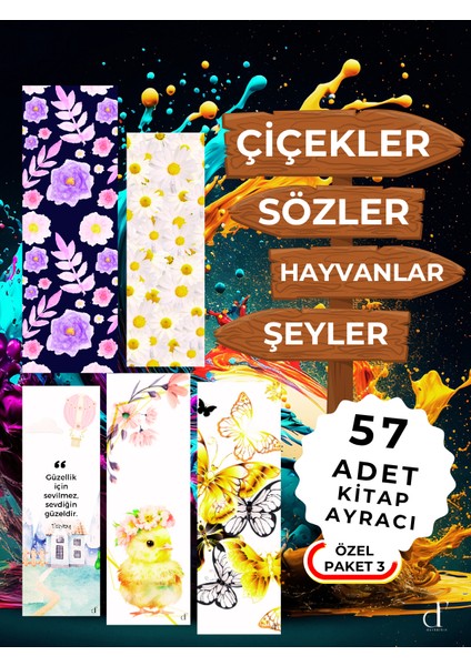 57'li Kitap Ayracı Seti - Özel Paket3