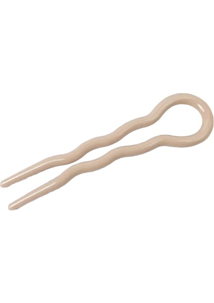 Yeni Tasarım Retro Ettes Saç Çörek U Şekilli Saç Çubukları Klips Saç Tokaları Kadın Kızlar At Kuyruğu Başı Tatlı Saç Aksesuarları Renk: 1 Khaki (Yurt Dışından)