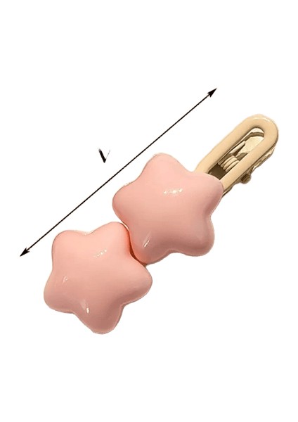 Sevimli Renkli 3D Yıldız Saç Klipleri Kızlar Için Tatlı Saçlar Dekorasyon Kawaii Saç Tokası Saç Çubuğu Ettes Çocuklar Güzel Saç Aksesuarları: Sarı (Yurt Dışından)