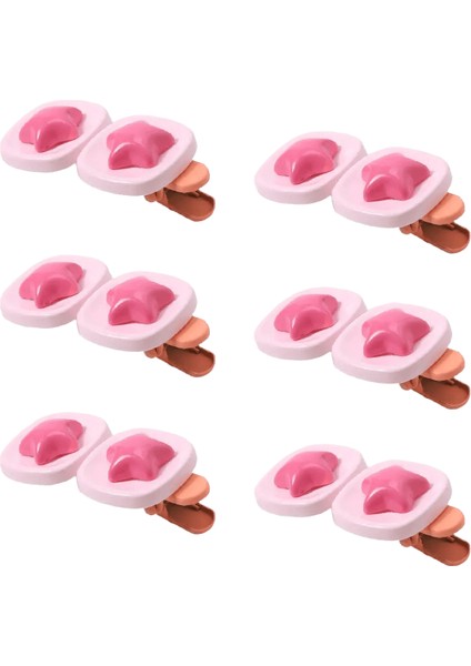 2pcs Pembe Yıldız Pentagram Saç Klip Jöle Kristal Tatlı Saçkop Duckbill Klip Kupa Kenar Testicleri Y2K Harajuku Saç Aksesuarları Renk: Pembe (Yurt Dışından)