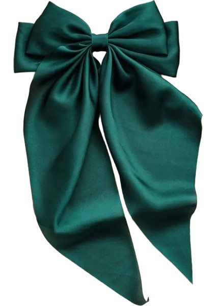 Yay Şerit Saç Klipleri Kadınlar Için Bowknot Ettes Kızlar Katı Leke At Kuyruğu Klips Kafa Bandı Saç Aksesuarları Başlık Hediyesi Metal Renk: 1-Yeşil (Yurt Dışından)