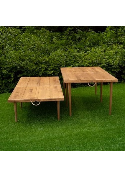 Katlanır Kamp, Piknik ve Bahçe Masası 75X180 cm - Ceviz Renk modelleri