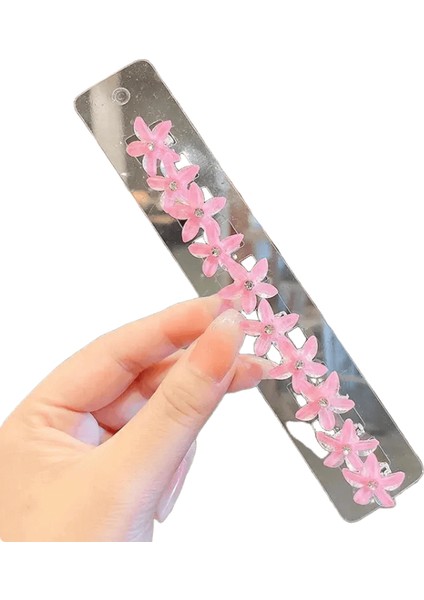 Yeni Çocuklar Mini Saç Klipleri Kızlar Için Saç Aksesuarları Örgülü Saç Saçkuru Küçük Çiçek Tatlı Kadınlar Moda Dekorasyonu Ettesmetal Renk: Pembe 10 Pcs (Yurt Dışından)