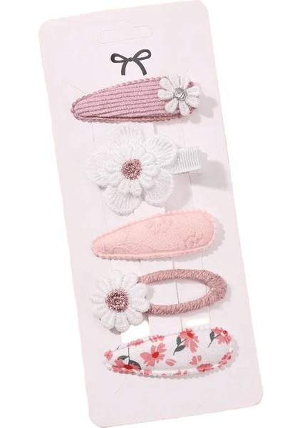 5/7pcs Mini Bebek Kız Saç Klipli Toddler Kız Için Sevimli Çiçek Yay Tavşan Prenses Saç Tokası Güzel Patlama Yan Klip Saç Aksesuarları: 3866-2 (Yurt Dışından)