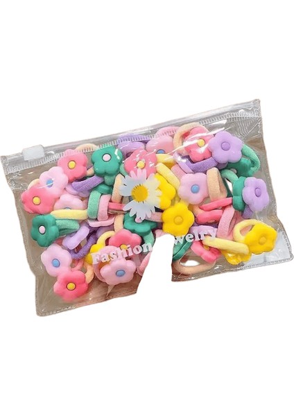 10/20PCS/SET Sevimli Karikatür Kauçuk Elastik Saç Bantları Kızlar Saçlarına Zarar Vermez Küçük Scrunchie Çocukları Tatlı Saç Bağları Saç Aksesuarları Renk: 5/beden: 10PCS (Yurt Dışından)