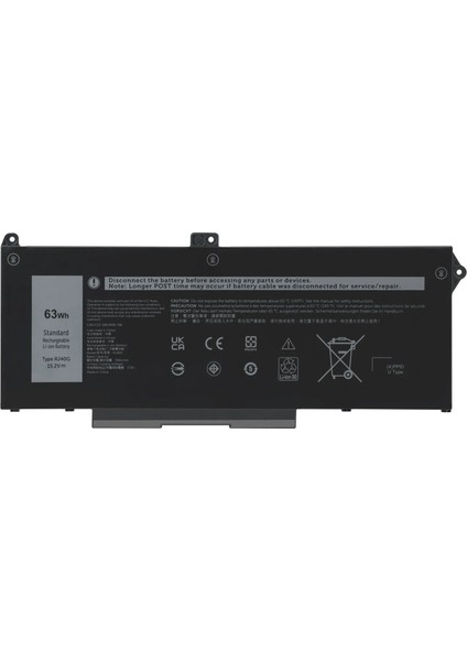 Dell RJ40G, 0RJ40G Uyumlu Batarya Pil 4 Cell Model-2