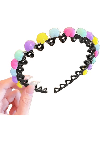 Kızlar Için Saç Aksesuarları Kafa Bantları Band Bandeaux Scrunchie Bandana Moda Haarband Kore Tiara Cheveux Fille Çocuklar Sevimli Renk: 7 (Yurt Dışından)