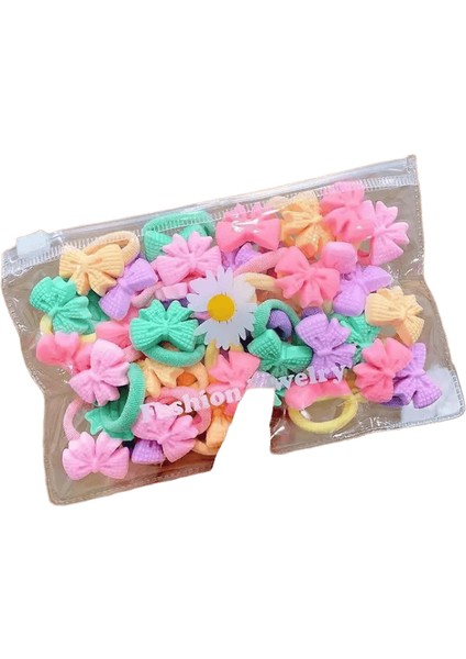 10/20PCS/SET Sevimli Karikatür Kauçuk Elastik Saç Bantları Kızlar Saçlarına Zarar Vermez Küçük Scrunchie Çocukları Tatlı Saç Bağları Saç Aksesuarları Renk: 4/beden: 10PCS (Yurt Dışından)