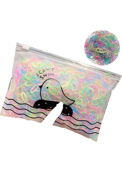 1000PCS/PAKET Kızlar Renkli Küçük Tek Kullanımlık Kauçuk Bantlar At Kuyruğu Tutucu Elastik Saç Bantları Moda Saç Aksesuarları Için Sakız: C 1000PCS (Yurt Dışından)