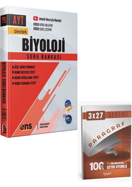 Ens 2026 Ayt Biyoloji Destek Soru Bankası