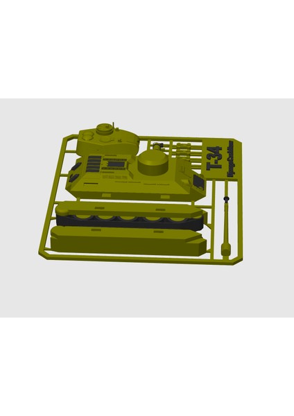 T-34-85 Tank Kit Card - Yüksek Detay 1:64 Ölçek fırsatları