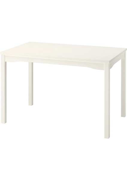 Hauga Mutfak Masası Beyaz 118 x 74 cm 4 Kişilik Kapasite Portatif