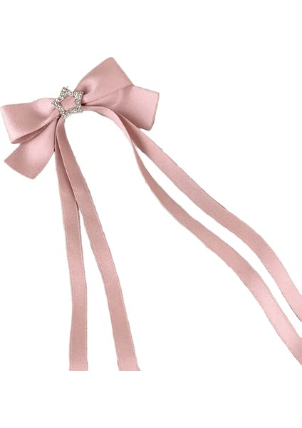 1/2pcs Yıldız Bowknot Saç Klipleri Kızlar Için Kawii Ettes Sevimli Saç Aksesuarları Çocuklar Renkli Kurdele Kadın Saç Tokaları Saç Eti Sıcak Renk: 1pcs-Pink/beden: Yaklaşık 26CM (Yurt Dışından)