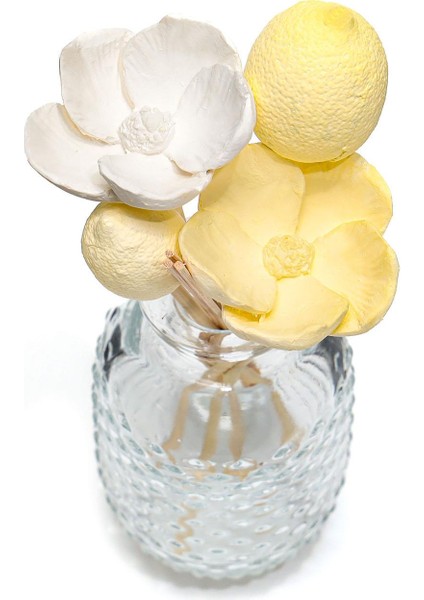 Limon ve Çiçek Seramik Taş Dekorlu Vazo fiyatları