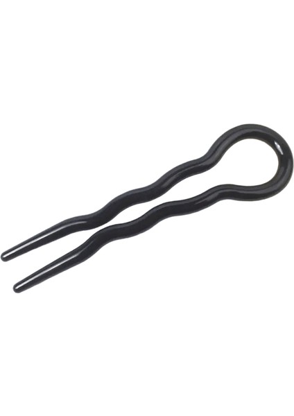 Yeni Tasarım Retro Ettes Saç Çörek U Şekilli Saç Çubukları Klips Saç Tokaları Kadın Kızlar At Kuyruğu Başı Tatlı Saç Aksesuarları Renk: 5 Siyah (Yurt Dışından)