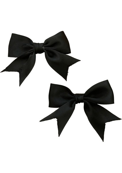 Sevimli 9cm Mavi Siyah Yay Saç Saç Saç Yan Klipler Kadınlar Için Kpop Kpop Saç Aksesuarları Için Tatlı Şerit Ette Meapwearcolor: Siyah (Yurt Dışından)