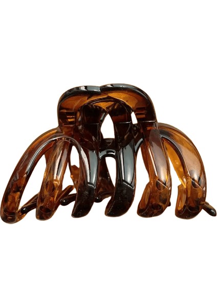 Büyük Içi Boş Saç Pençe Klipler Yengeç Kelepçeleri Kadın Kızlar At Kuyruğu Büyük Pc Plastik Saç Ettes Saç Pin Saç Aksesuarları Moda Renk: Karanlık Khaki (Yurt Dışından)