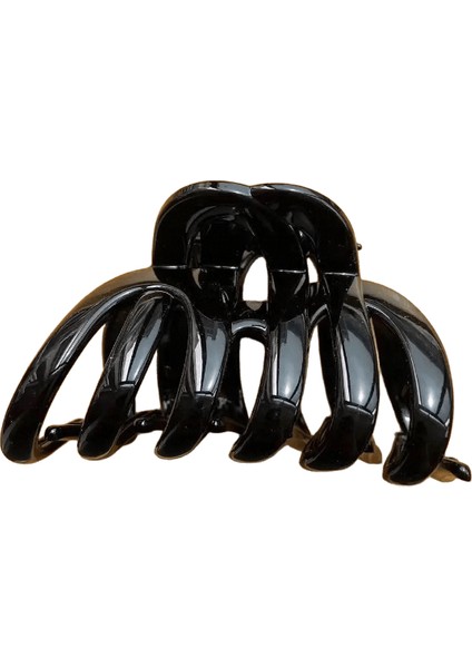 Büyük Içi Boş Saç Pençe Klipler Yengeç Kelepçeleri Kadın Kızlar At Kuyruğu Büyük Pc Plastik Saç Ettes Saç Pin Saç Aksesuarları Moda Renk: Siyah (Yurt Dışından)