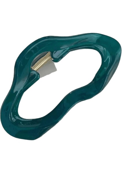 Zarif Bulutlar Oyuk Saç Pençeleri Klipsli Kızlar Jöle Akrilik Saç Kelepçeleri Plastik Saç Tokaları Ettes Saç Aksesuarları Renk: Koyu Yeşil (Yurt Dışından)