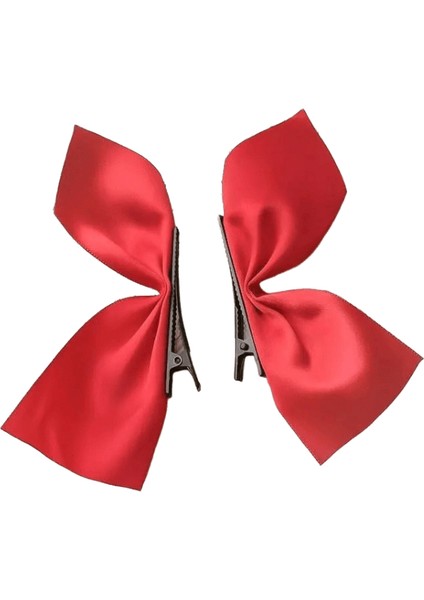 2pcs Yeni Koreli Saten Yay Saç Tokaları Çocuklar Tatlı Tavan Kızları Klipler Kadın Sevimli Ettes Saç Çantaları Saç Aksesuarları (Yurt Dışından)